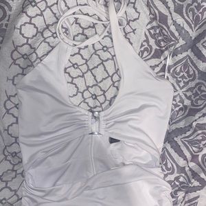 Halter top White dress New with tags